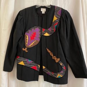 Vintage Girasol Snake Blazer